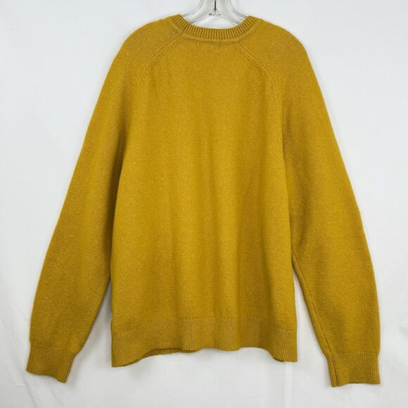 Banana Republic Men’s Knit Sweater Crew Neck Mustard Size 2XL - Picture 3 of 16